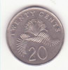 Singapore 20 cenți 1996 -KM# 101, Sch&ouml;n# 79, Asia, Cupru-Nichel