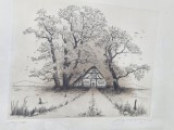 Tablou Gravură Udo Nolte, Peisaje, Grisaille, Realism