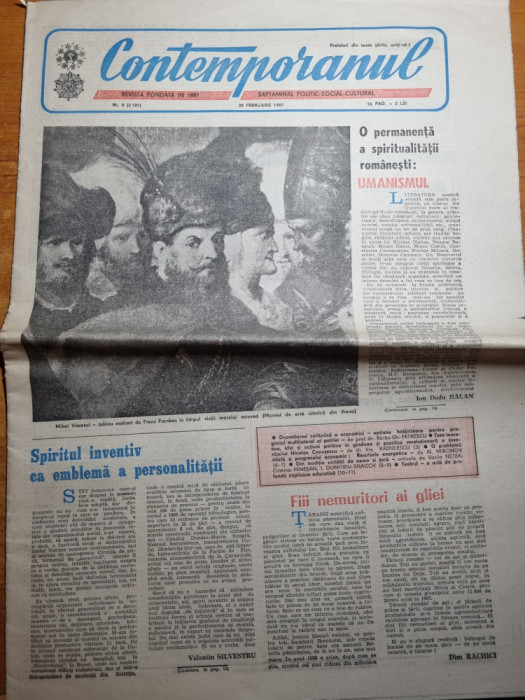 contemporanul 20 februarie 1987-art. ploiesti,constanta,tamara buciuceanu