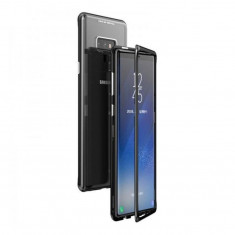 Husa Telefon Magnetica Samsung Galaxy Note 8 n950 Clear&amp;amp;#038;Black foto