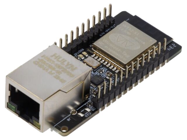 Modul Ethernet LAN8720A WT32-S1 3,3VDC 5VDC SPI PIN 26 WIRELESS-TAG