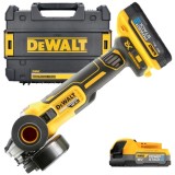 Dewalt DCG405H2T - Polizor unghiular cu 2 acumulatori Li-Ion 18 V 5 Ah 125 mm valiza speciala