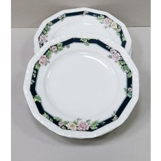 Sase farfurii din portelan, Rosenthal, Colectia Clasic Rosse, Germania, Secol XX