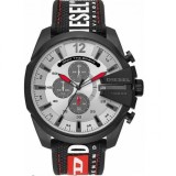 Diesel Mega Chief DZ4512, Ceas Barbati 48mm Baterie cu Culoare Neagră Cauciuc Cureaua