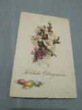 CARTE POSTALA- FELICITARE 19125 CIRCULATA LA TEMESVAR SAU TIMISOARA CUM SE NUMEA, Printata