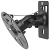 Suport Perete Difuzoare Steel, Inclinare 90&deg;, Rotire +/-90&deg;, 15 kg, Negru