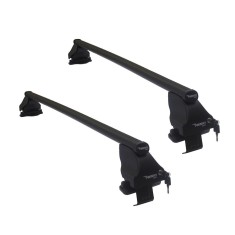 Set bare transversale portbagaj din otel marca Twinny Load TL S48, kit complet cu bare, suporti si antifurt cu cheie, Seat Mii 2012- 5 Usi, Skoda Cit