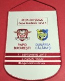Fanion (protocol) meci fotbal RAPID BUCURESTI - DUNAREA CALARASI (Cupa Romaniei 11.09.2019 - turul 4)