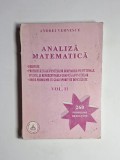 Analiză matematică, Vol. II &ndash; Aut. Andrei Vernescu, Ed. Pantheon, 2002