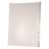 Cumpara ieftin Index Noki A4 plastic A-Z gri