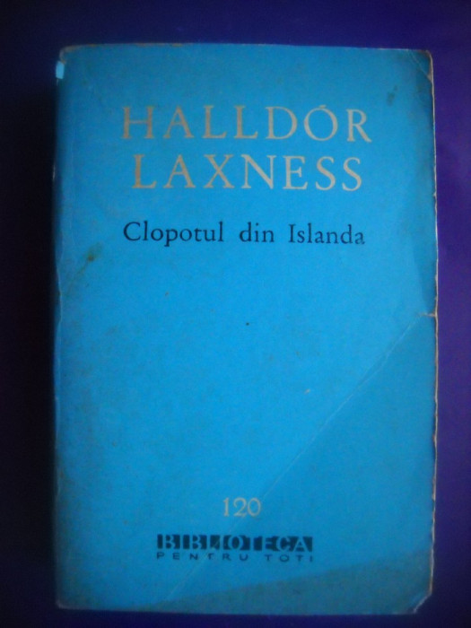 HOPCT CLOPOTUL DIN ISLANDA / HALLDOR LAXNESS - 1962 - 553 PAGINI