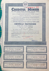 ActiuniCreditul Minier 1945 foto