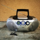 aparat radiocasetofon Philips AZ3068 radio casetă CD-player auxiliar boombox