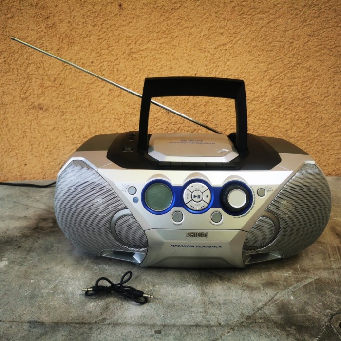 aparat radiocasetofon Philips AZ3068 radio casetă MP3 CD-player auxiliar boombox