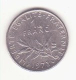 Franța 1 franc 1973, Europa, Nichel