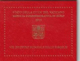 VATICAN 2 EURO MONEDA COMEMORATIVA 2015 A VIII-A REUNIUNE MONDIALA A FAMILIILOR