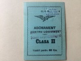 C.F.R. Abonament pentru locuinta / scolar cu pret integral CFR clasa II 1947