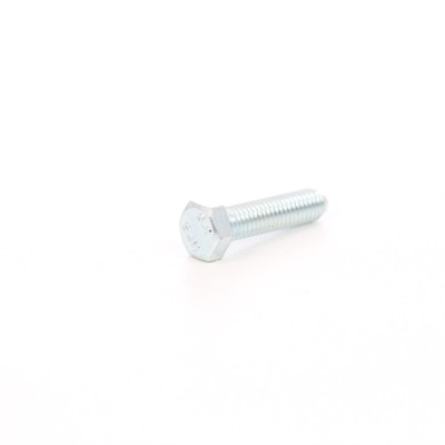 Surub cu cap hexagonal, filetat complet, otel, zincat alb, M5 x 20 mm foto