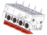 Regletă de conexiuni PCB 90&deg; 5,08mm 4 piste 10A
