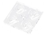 Lentilă LED pătrată transparentă 8mm