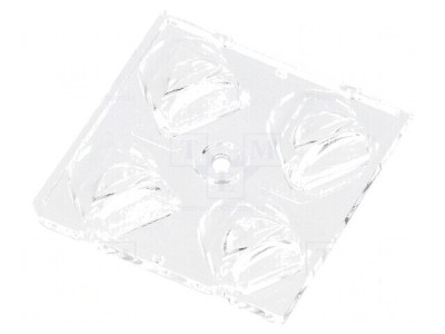 Lentilă LED pătrată transparentă 8mm foto