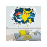 Cumpara ieftin Sticker Perete Autocolant Pokemon - Fulger Albastru 50 x 40 - 94414