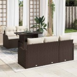 Cumpara ieftin Set de canapele pentru gradina 6 buc. Maro