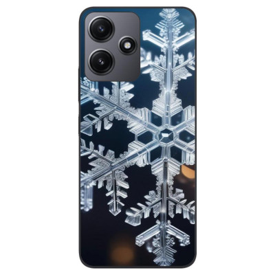 Husa compatibila cu Xiaomi Redmi 12 5G Silicon Gel Tpu Model Big Snowflake foto