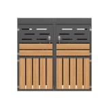 Dulap exterior multifuncțional, Gri | Aosom Romania