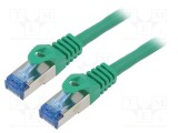 Patch cord S/FTP 6a 20m verde 26AWG LANBERG