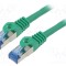 Patch cord S/FTP 6a 20m verde 26AWG LANBERG