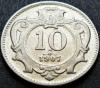 Moneda istorica 10 HELLER - AUSTRIA / Austro-Ungaria, anul 1907 *cod 1658 A, Europa