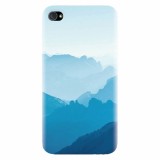 Husa silicon pentru Apple Iphone 4 / 4S, Blue Mountain Crests