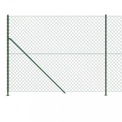 Gard plasa de sarma cu bordura, verde, 1,6x25 m GartenMobel Dekor foto