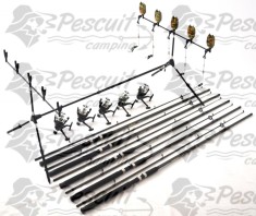Kit Complet 3.0 m Pescuit Rod Pod 5 Posturi,Avertizori,Swingeri Lansete Mulinete foto