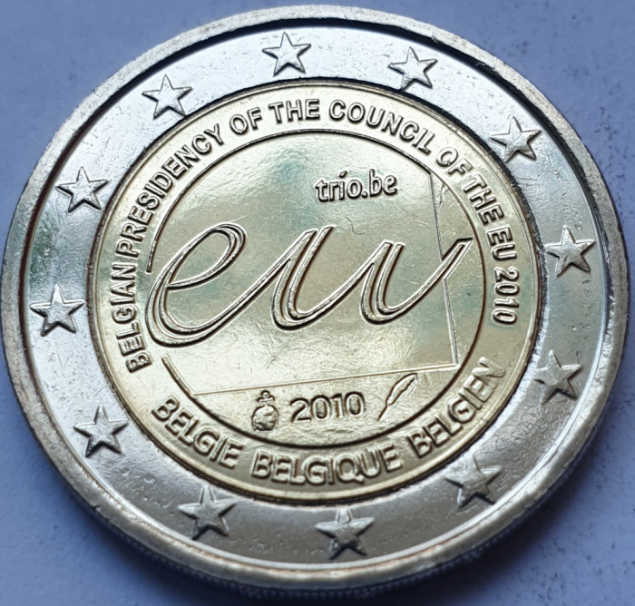 2 euro 2010 Belgia, Belgian Presidency of the European Union, unc, km#289