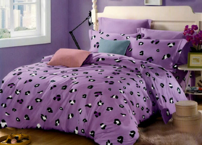 Lenjerie de pat pentru o persoana cu husa de perna dreptunghiulara, Pink Panda, bumbac mercerizat, multicolor foto