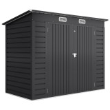 Outsunny Sopron de Gradina de 8 x 4FT Galvanizat Sopron din Metal