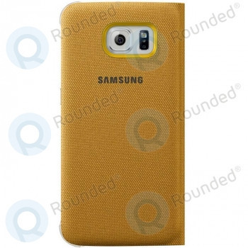 Portofel Samsung Galaxy S6 Flip p&acirc;nză galben (EF-WG920BYEGWW)