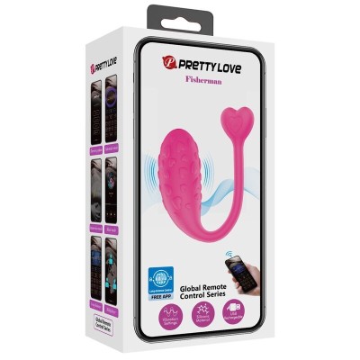 Ou vibrator inteligent Pretty Love Fisher Vibrating Egg control prin aplicatie foto