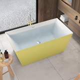 Cada Freestanding, Drepuntghiulara, Acril, Lemon Yellow, 170&times;78&times;60 Cm ModernLight Concept