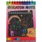 Caiet cu fise razuibile Cyrax, DIY Magic Scratch, 12 File, Curcubeu, Creion din Lemn, Cartonase negre, 14 x 10 cm, rosu