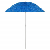 Umbrela de plaja Hawaii, albastru, 180 cm GartenMobel Dekor, vidaXL