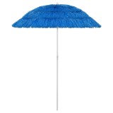 Umbrelă de soare de plajă Hawaii, albastru, 180 cm
