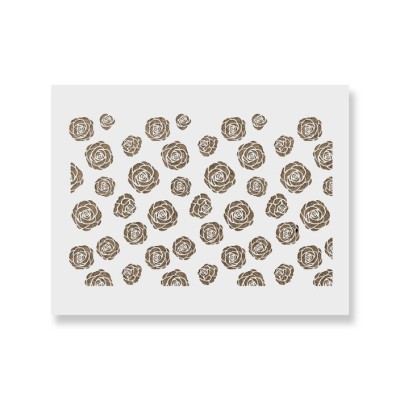 Sablon 900x600x0.7mm Roses Refolosibil, model MXSP7028 foto