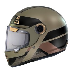 Casca integrala pentru scuter - motocicleta MT Jarama 68th C9 auriu mat &ndash; model Retro &ndash; Cafe Racer XS (53/54cm)