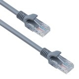 Cablu retea Detech, 1.8M, UTP cat 5e, gri, mufat 2 x rj45