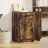 VidaXL Bufet cu sertar Stejar afumat 40 x 40.5 x 75 cm Lemn compozit