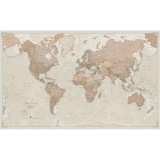 Cumpara ieftin Harta lumii mare, stil antic, laminata 46 x 80 cm - CN