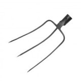 Furca Forjata Gri Carbon, 3 Dinti , Latime 8 Inch